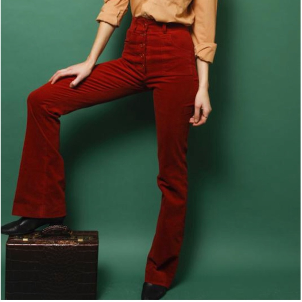 Nathalie Dumeix Joplin Brick Red Pant Sz 38